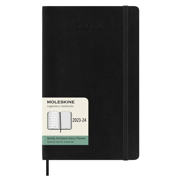 Moleskine 2023/24 Academic Black Hard Cover Large Weekly Diary
