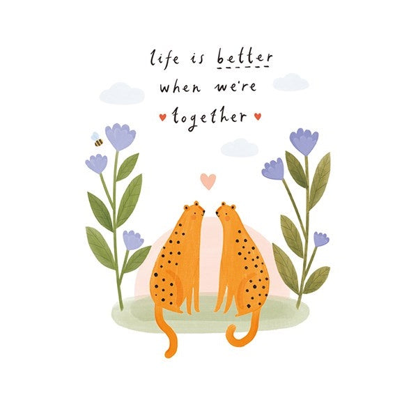 Together Leopards Card