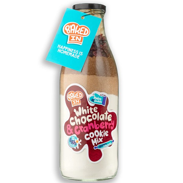 White Chocolate and Cranberry Cookie Mix in a Bottle 500ml