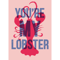 You're My Lobster Blue Card