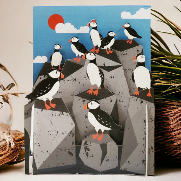 Mini Puffin Pattern Banknote Puffin Miniature World Card - Paper Tiger