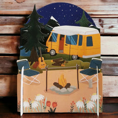 Camping Miniature World Card