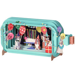 Dogs And Cakes Message In A Bottle Card