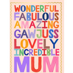 Wonderful Fabulous Mum Mother's Day Card