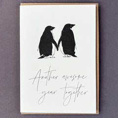 Another Awesome Year Penguin Anniversary Card