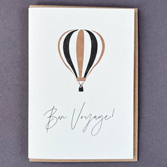 Bon Voyage Air Balloon Card