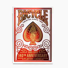Bicycle Red Metalluxe 140th Anniversary Playing Cards