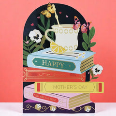 Books And Tea Mother's Day Card