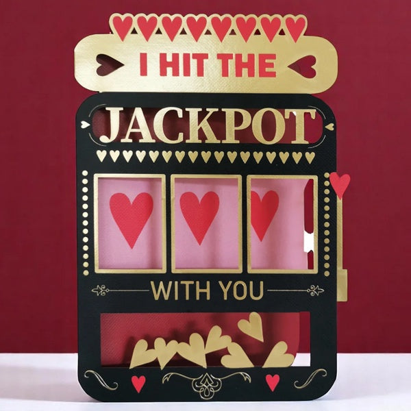 Hit The Jackpot Valentine's Day Card