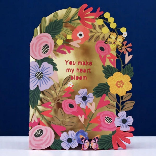 You Make My Heart Bloom Valentine's Day Card