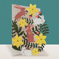 Golden Bunny Easter Card