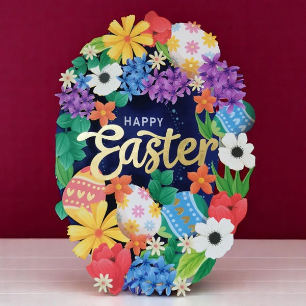 Egg Wreath Easter Card
