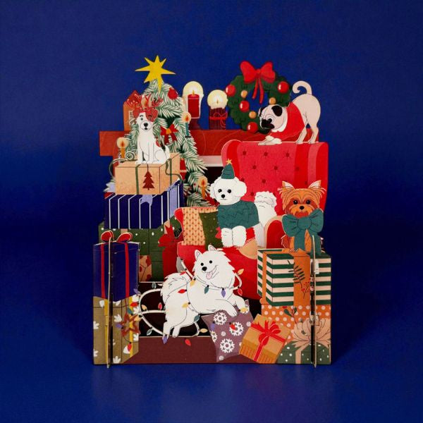 Christmas Dogs Pop Up 3D Card