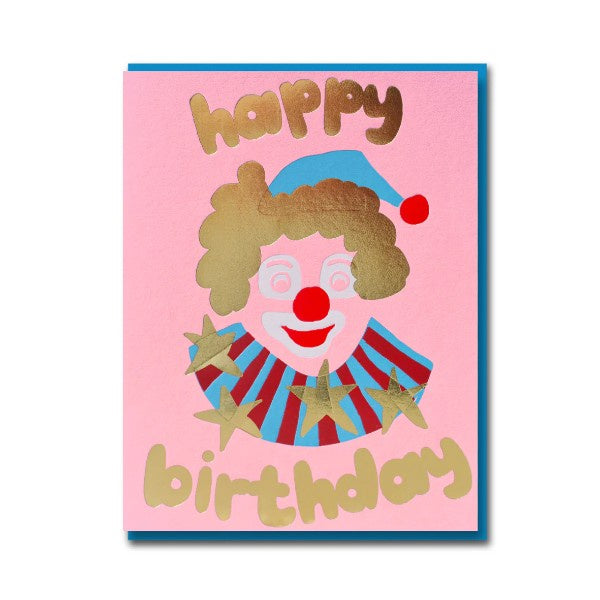 Happy Birthday Clown Card