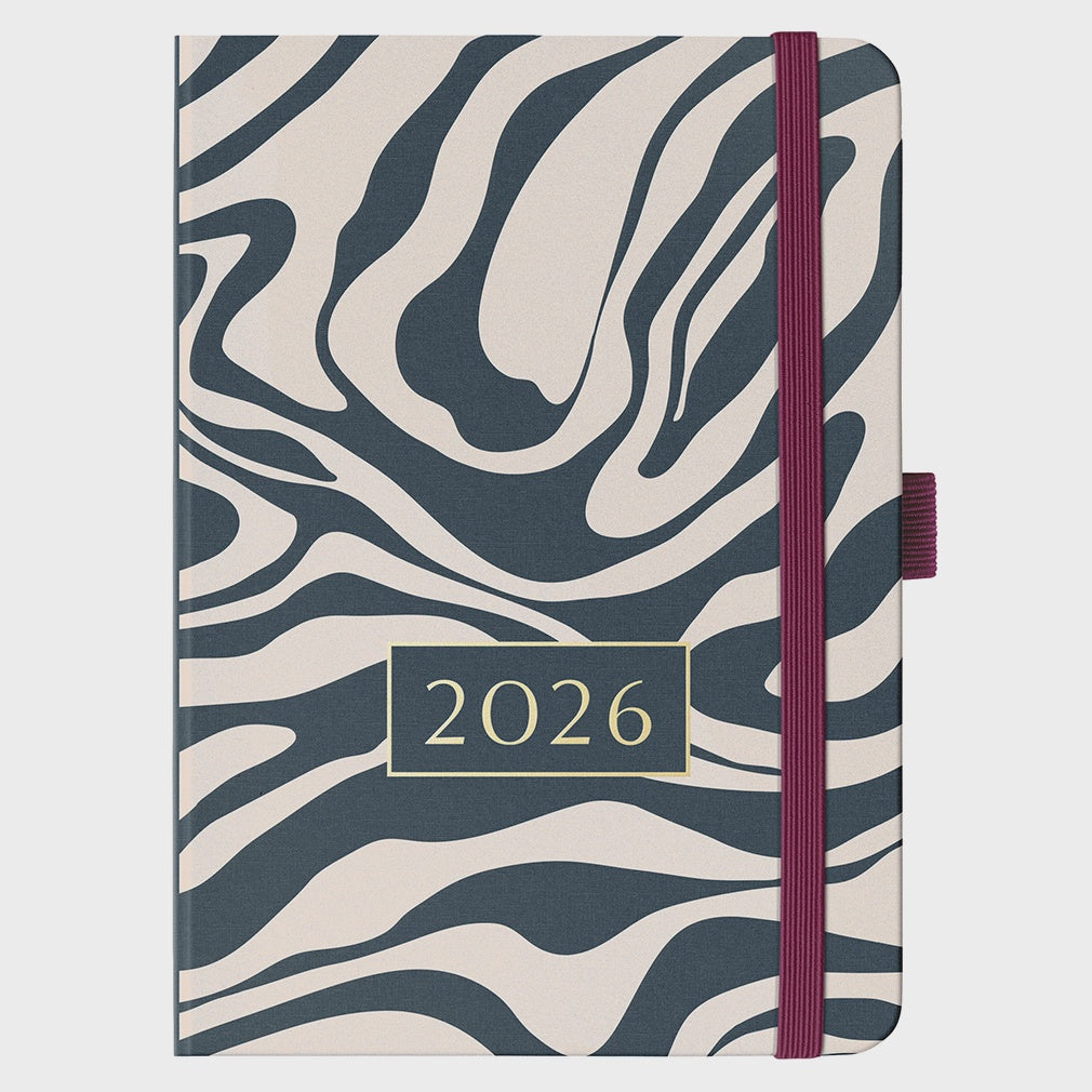 2026 A6 Marble Diary & Weekly Planner