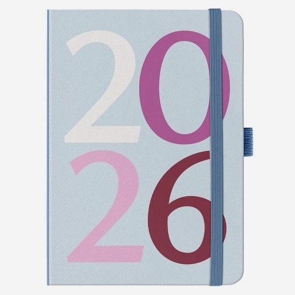 2026 A6 Blue Diary & Weekly Planner