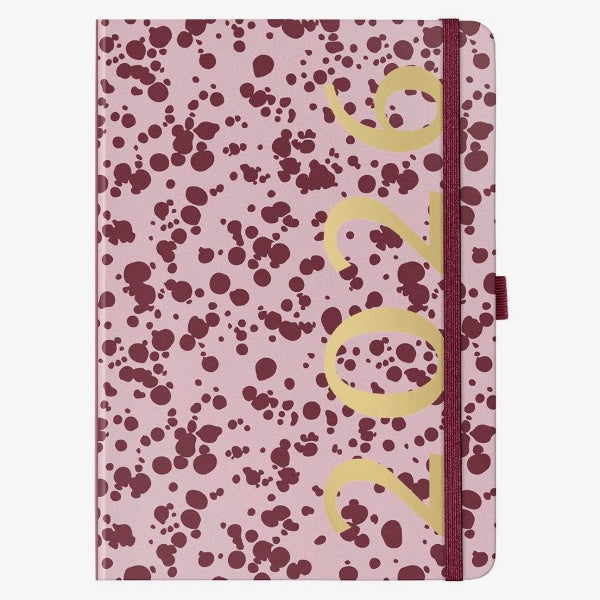 2026 Burgundy A5 Diary & Weekly Planner