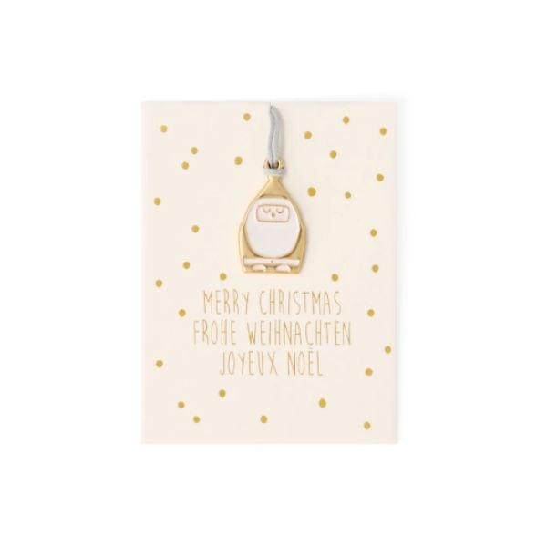 Santa Mini Ornament Card