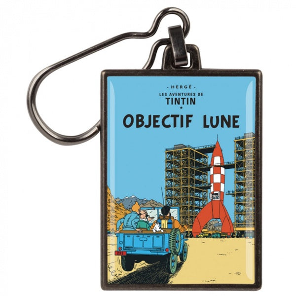 Destination Moon Metal Keyring