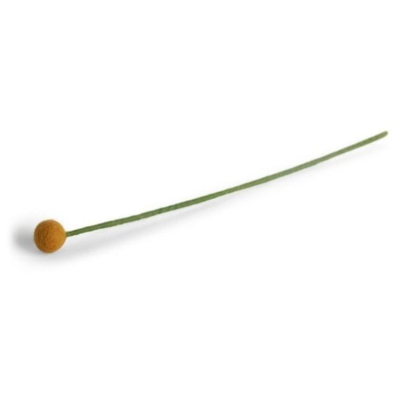 Yellow Flower Small Bud Felt Decoration