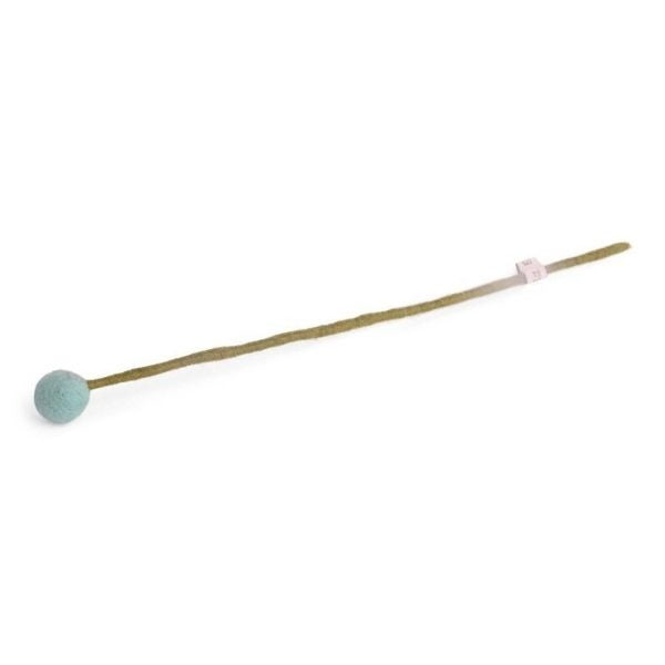 Turquoise Flower Bud Small Felt Decoration