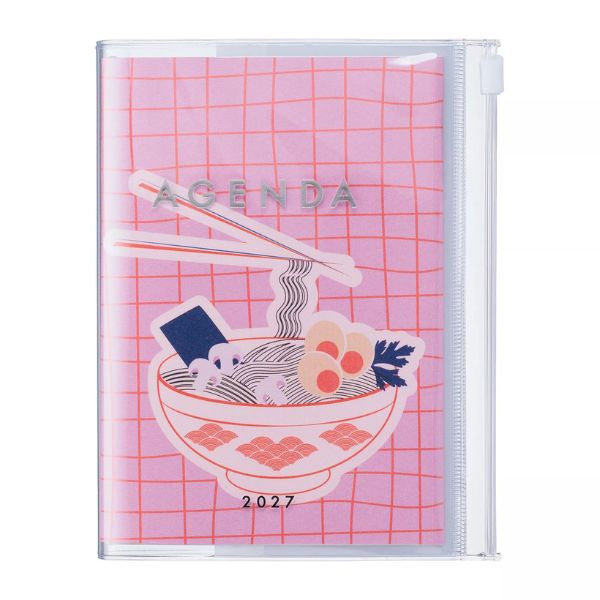2026/2027 Ramen Illustration A6 Weekly Vertical Diary