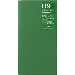 Traveler's Free Weekly Diary Refill Grid Notebook