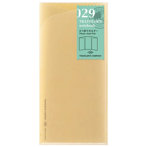 Traveler's Notebook Three-fold File