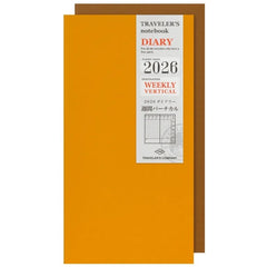 Traveler's Diary Refill 2026 Weekly Vertical