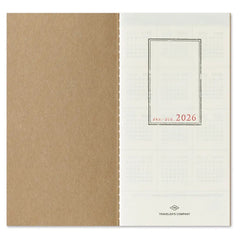 Traveler's Diary Refill 2026 Weekly Vertical