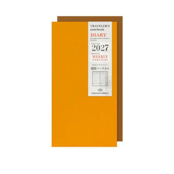 Traveler's Diary Refill 2027 Weekly Vertical