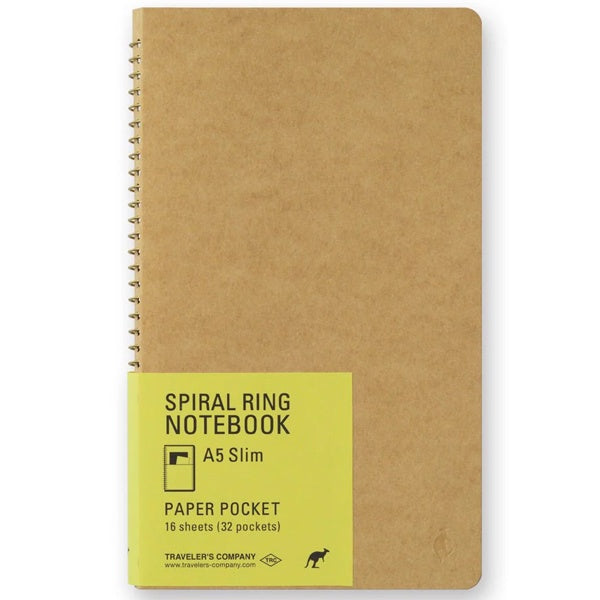 Traveler's  Spiral Ring Notebook A5 Slim Paper Pocket
