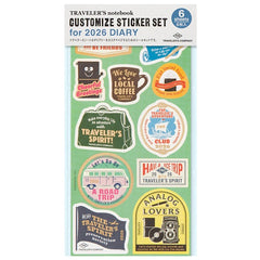 Traveler's Customised Sticker Set for Diary 2026 6 Sheets