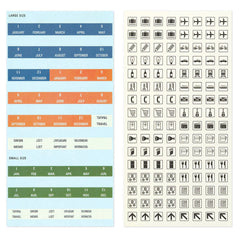 Traveler's Customised Sticker Set for Diary 2026 6 Sheets