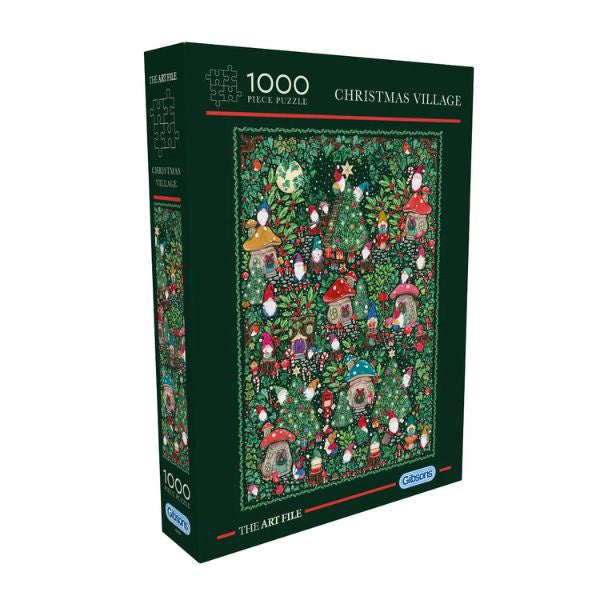 The Art File Christmas Village 1000 Piece Jigsaw Puzzle