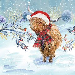 Highland Christmas Card Box