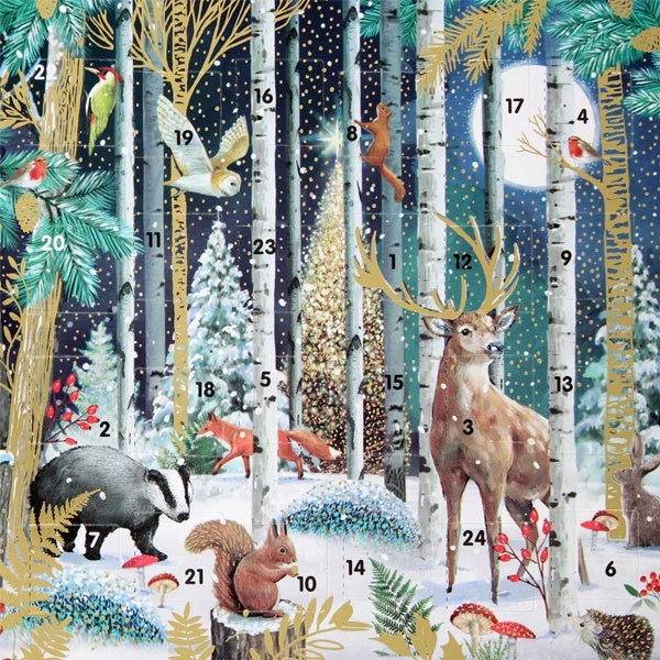 Magical Forest Advent Card