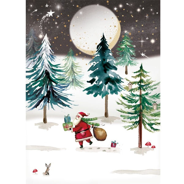 Moonlit Santa Charity Card Pack