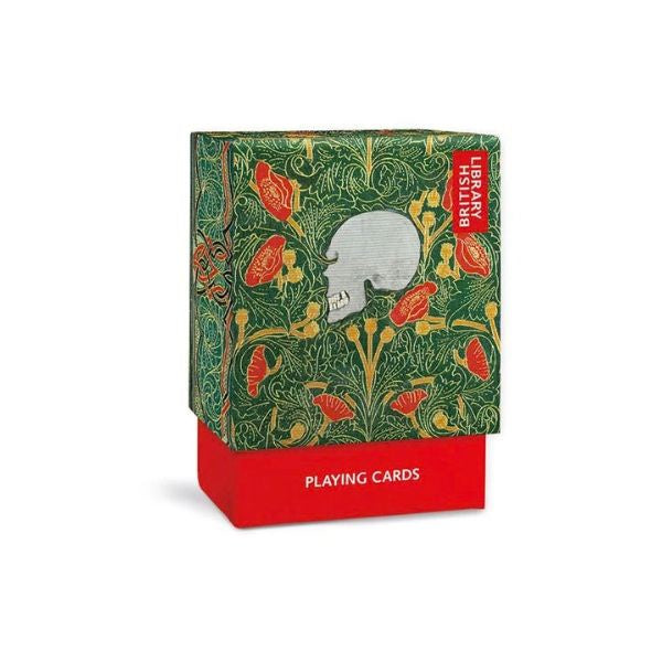 Skull and Flowers Playing Cards