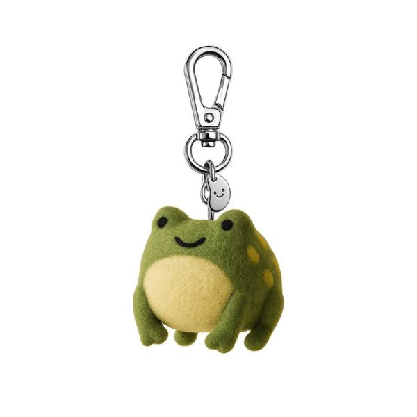 Frank the Frog Felt Keychain