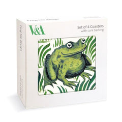 V&A Frog Tile Coasters Set of 4