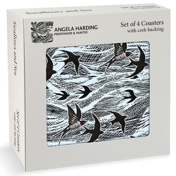 Angela Harding Swallows and Sea Coasters Set of 4