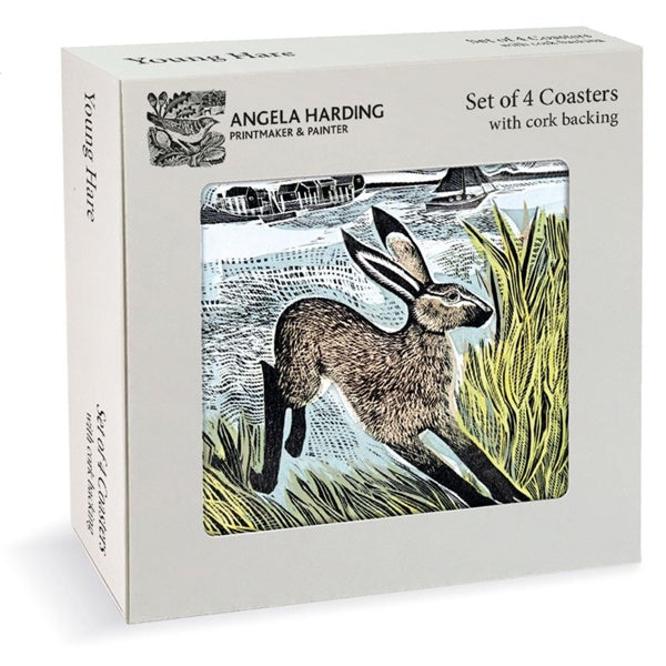 Angela Harding Young Hare Coasters Set of 4