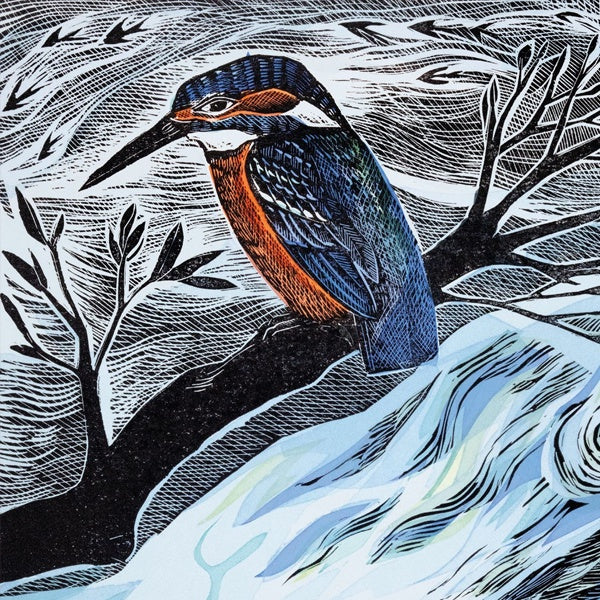 Angela Harding Summer Kingfisher Card