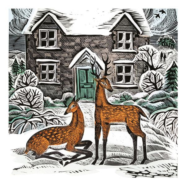 Winter Cottage Card Pack