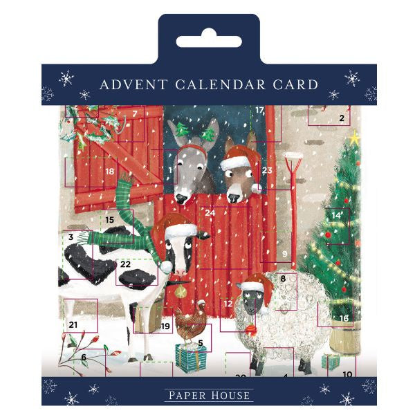 Christmas Stables Advent Card