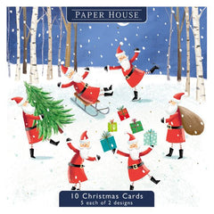 Fun Santas Christmas Card Pack
