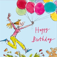 Happy Birthday Balloons Quentin Blake Card