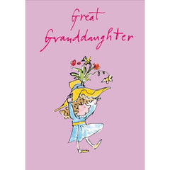Great Granddaughter Girl Quentin Blake Card