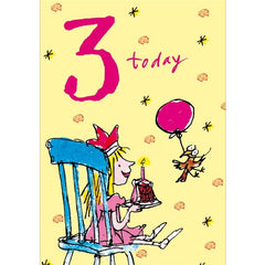 3 Today Cake Quentin Blake Card